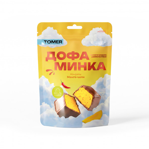 №2 Фабрика Томер   Дофаминка Конфеты Манго-Чили, 125г  в Раменском