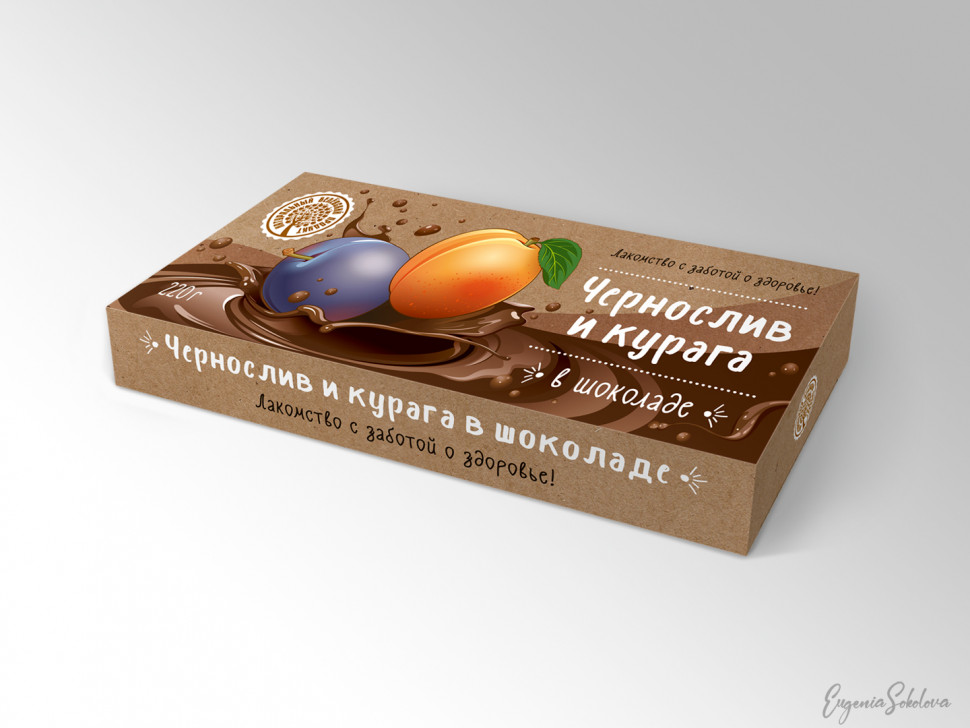  Чернослив и курага в шоколаде, 220г в Раменском