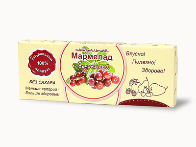  Мармелад натуральный "Брусника" 140г в Раменском